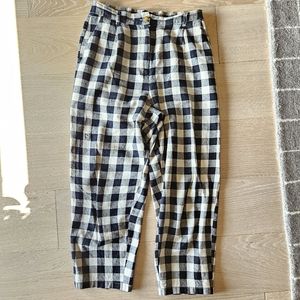 Princess Highway gingham cropped trouser
